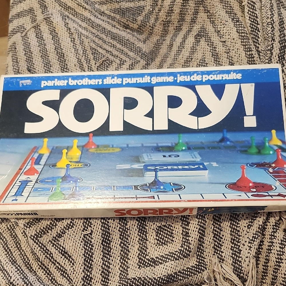 🃏 3/$20 🃏 Vintage Sorry! Board Game - Multicolor